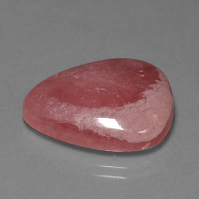 Rodocrosita multicolor natural de 25,86 ct, en forma de pera, opaco