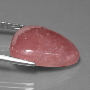 Rodocrosita multicolor natural de 25,86 ct, en forma de pera, opaco