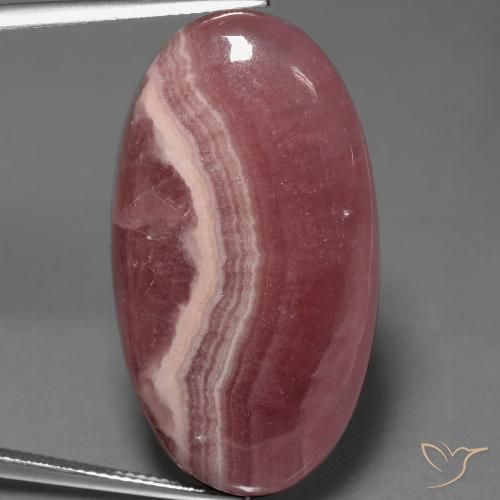 46.91ct Natural Multicolor rodocrosita, Ovalada, Opaco