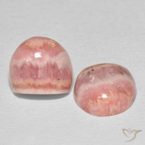 Gemas de Rodocrosita Multicolor natural de 9.41 ct, Elegante, Opaco