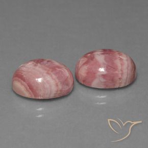 Gemas de Rodocrosita Multicolor natural de 12.72 ct, Ovalada, Opaco