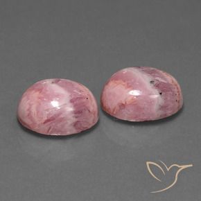 Gemas de Rodocrosita Multicolor natural de 13.19 ct, Ovalada, Opaco