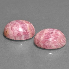 Rodocrosita multicolor natural de 12,39 ct, corte óvalo, opaco