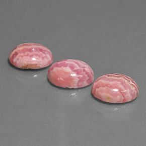 Gemas de rodocrosita multicolor natural de  ct, corte óvalo, opaco