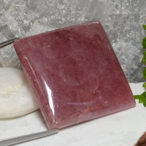 Rodocrosita Multicolor natural de 112.21 ct, Cuadrado, Translúcido