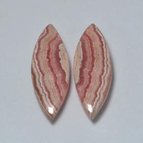 Gemas de rodocrosita multicolor natural de 17,70 ct, marquesa, translúcido