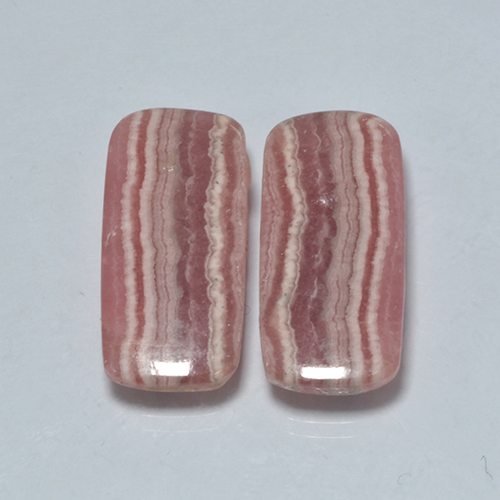 Gemas de rodocrosita multicolor natural de 19,80 ct, corte cojín, translúcido