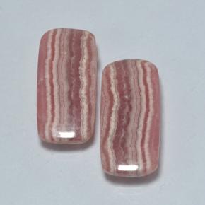 Gemas de rodocrosita multicolor natural de 19,80 ct, corte cojín, translúcido