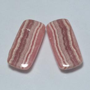 Gemas de rodocrosita multicolor natural de 19,80 ct, corte cojín, translúcido