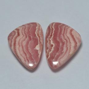 Gemas de rodocrosita multicolor natural de 20,48 ct, forma elegante, translúcido