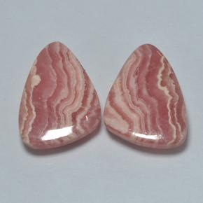 Gemas de rodocrosita multicolor natural de 20,48 ct, forma elegante, translúcido