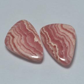Gemas de rodocrosita multicolor natural de 20,48 ct, forma elegante, translúcido