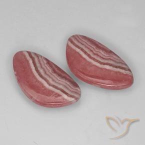 Gemas de Rodocrosita Multicolor natural de 24.58 ct, Elegante, Translúcido