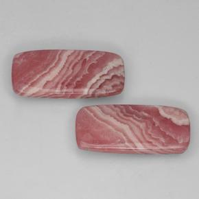 Gemas de Rodocrosita Multicolor natural de 24.93 ct, Corte Cojín, Translúcido