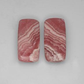 Gemas de Rodocrosita Multicolor natural de 24.93 ct, Corte Cojín, Translúcido