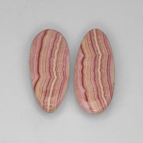 Gemas de rodocrosita multicolor natural de 25,48 ct, en forma de pera, translúcido