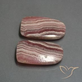 Gemas de Rodocrosita Multicolor natural de 37.17 ct, Elegante, Translúcido