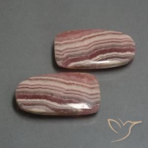 Gemas de Rodocrosita Multicolor natural de 37.17 ct, Elegante, Translúcido