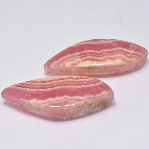 Gemas de rodocrosita multicolor natural de 19,73 ct, forma elegante, translúcido