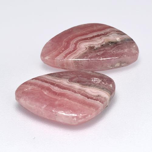 Gemas de rodocrosita multicolor natural de 13,65 ct, forma elegante, translúcido