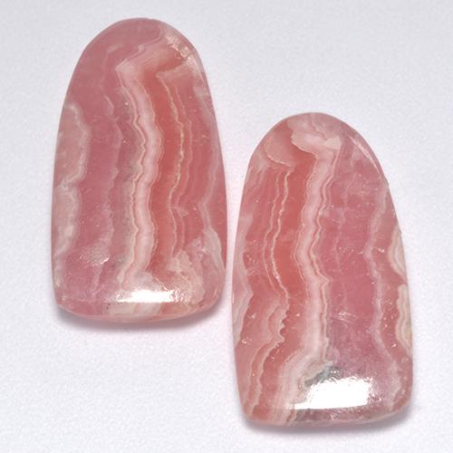 Gemas de rodocrosita multicolor natural de 17,22 ct, forma elegante, translúcido