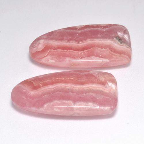 Gemas de rodocrosita multicolor natural de 17,22 ct, forma elegante, translúcido