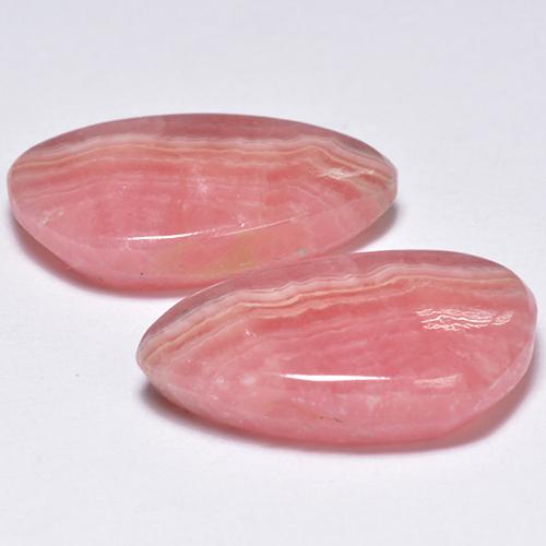 Gemas de rodocrosita multicolor natural de 13,01 ct, forma elegante, translúcido