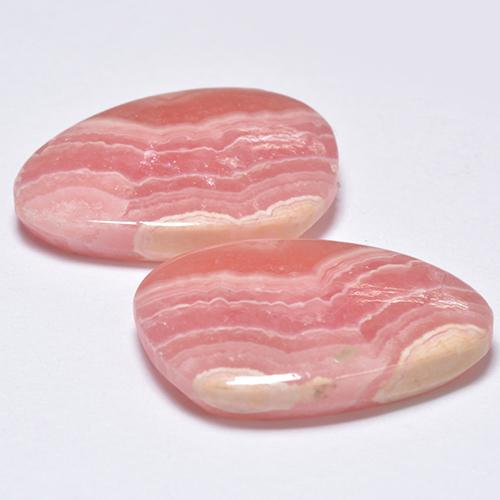 Gemas de Rodocrosita Multicolor natural de 20.05 ct, Forma elegante, Translúcido