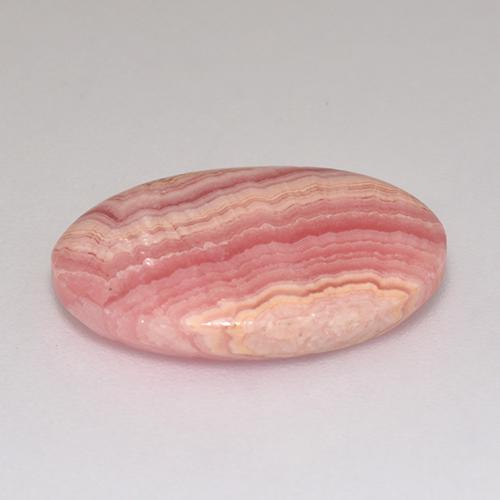 Rodocrosita rosa natural de 9,46 ct, corte óvalo, translúcido