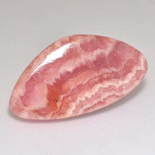 Rodocrosita rosa natural de 12,69 ct, forma elegante, translúcido