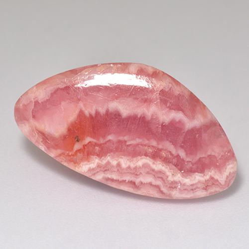 Rodocrosita rosa natural de 12,69 ct, forma elegante, translúcido