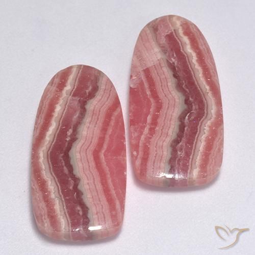 Gemas de Rodocrosita Multicolor natural de 21.12 ct, Elegante, Translúcido