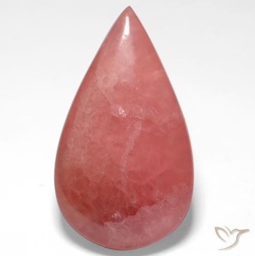 Rodocrosita Multicolor natural de 21.55 ct, En forma de pera, Translúcido