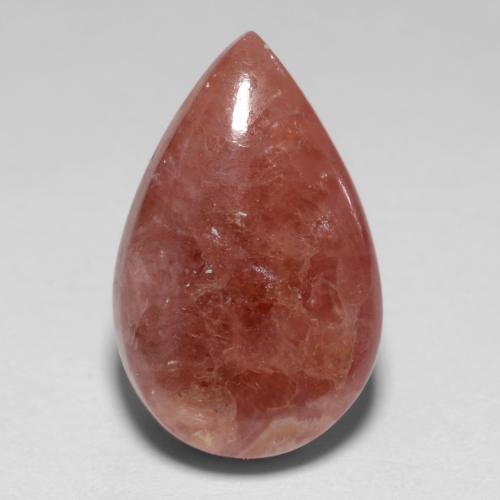 Rodocrosita multicolor natural de 8,69 ct, en forma de pera, translúcido