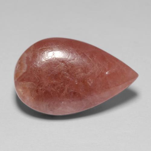 Rodocrosita multicolor natural de 8,69 ct, en forma de pera, translúcido