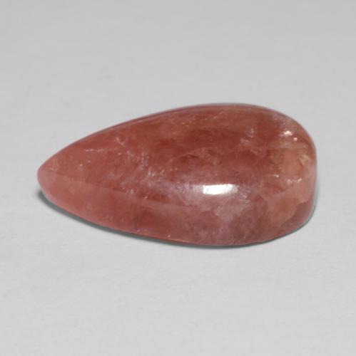 Rodocrosita multicolor natural de 8,69 ct, en forma de pera, translúcido