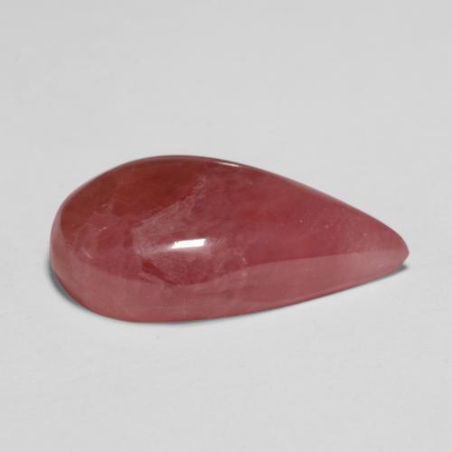 Rodocrosita multicolor natural de 10,47 ct, en forma de pera, translúcido