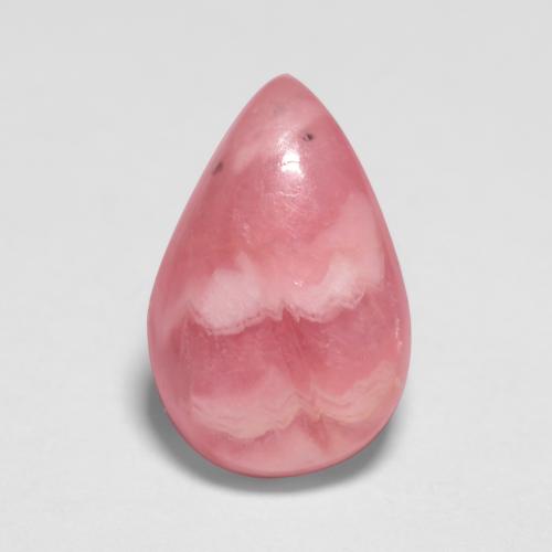 Rodocrosita multicolor natural de 1,80 ct, en forma de pera, translúcido
