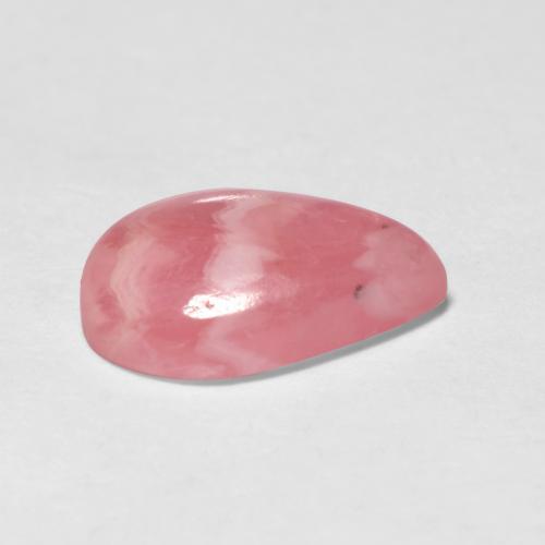 Rodocrosita multicolor natural de 1,80 ct, en forma de pera, translúcido