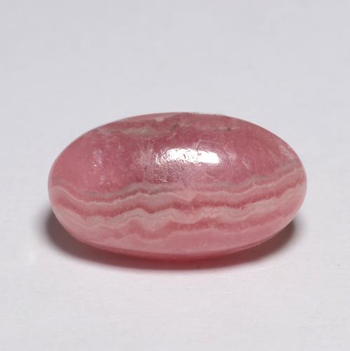 Rodocrosita multicolor natural de 4,50 ct, corte óvalo, translúcido