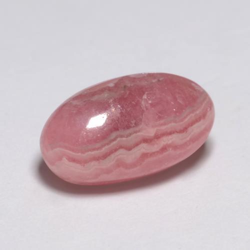 Rodocrosita multicolor natural de 4,50 ct, corte óvalo, translúcido