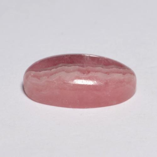 Rodocrosita multicolor natural de 4,50 ct, corte óvalo, translúcido