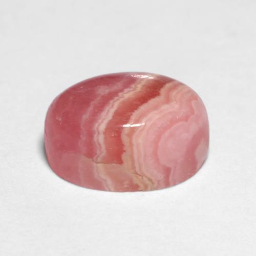 Rodocrosita multicolor natural de 2,48 ct, corte óvalo, translúcido
