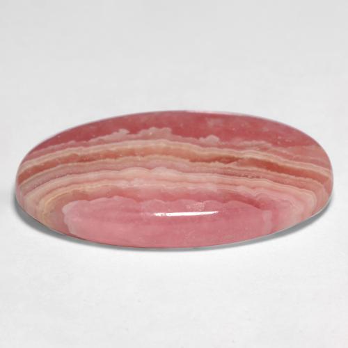 Rodocrosita multicolor natural de 11,55 ct, corte óvalo, translúcido