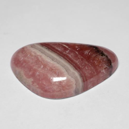 Rodocrosita multicolor natural de 26,41 ct, forma elegante, translúcido