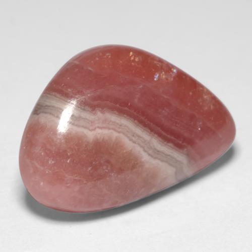 Rodocrosita multicolor natural de 21,20 ct, forma elegante, translúcido