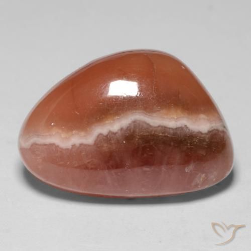 Rodocrosita multicolor natural de 14,21 ct, forma elegante, translúcido