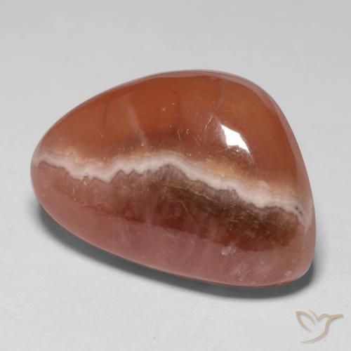 Rodocrosita multicolor natural de 14,21 ct, forma elegante, translúcido