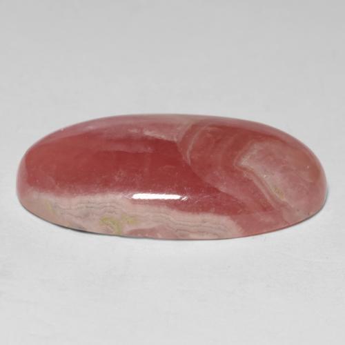 Rodocrosita multicolor natural de 17,43 ct, corte óvalo, translúcido