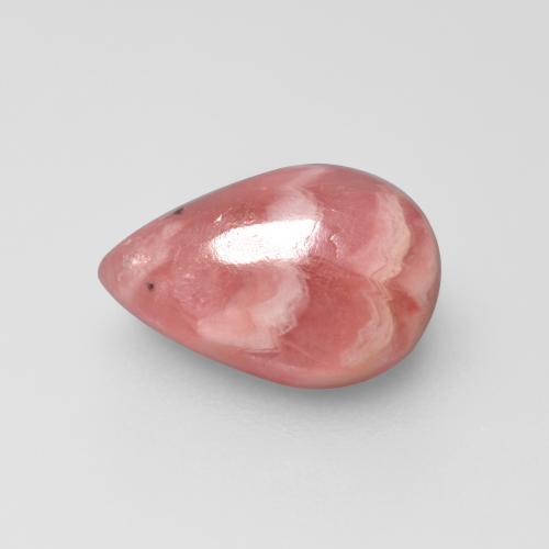 Rodocrosita multicolor natural de 1,80 ct, en forma de pera, translúcido